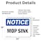 Signmission Mop Sink, 24 in W x Rectangle, Vinyl Decal OS-2PACK-NS-D-1824-L-14248 - alternate 3